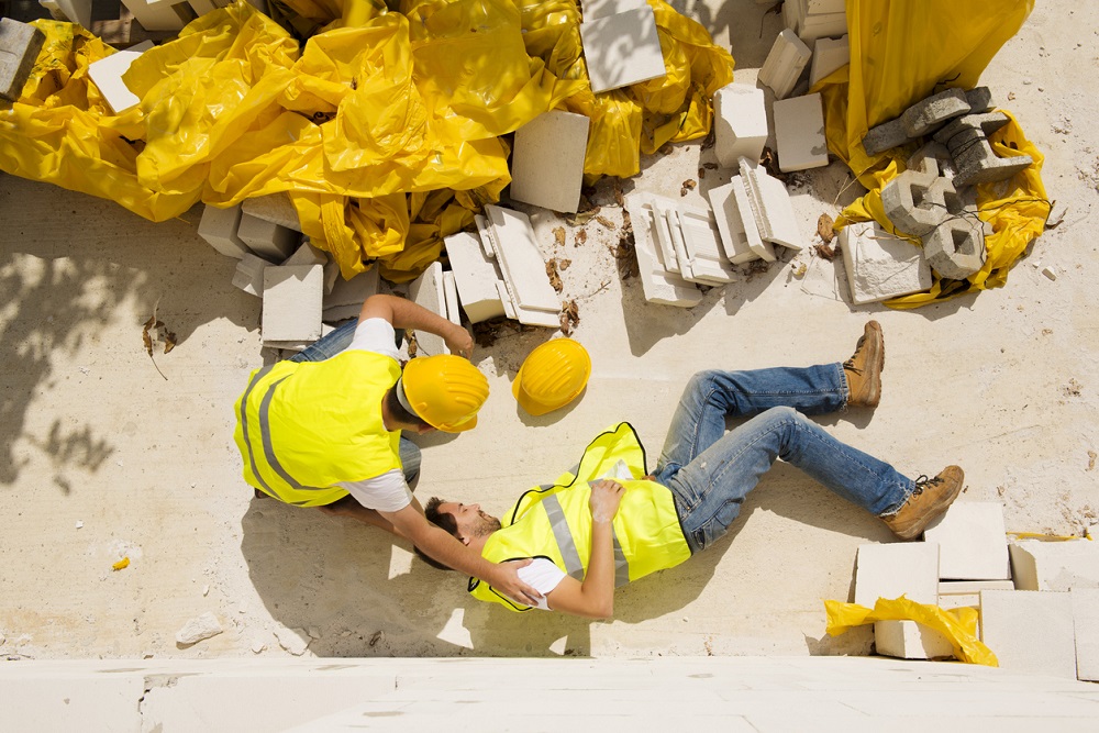 Common types of construction site accidents.